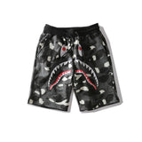 Shark Print Bape Shorts Shark Print Bape Men And Women Couple Cross-Border