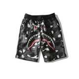 Shark Print Bape Shorts Shark Print Bape Men And Women Couple Cross-Border