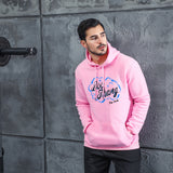 Men Graphic Hoodie Autumn and Winter Pop Smoke Print Men and Women Fleece Hooded Jacket Thickened Sweater