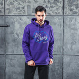 Men Graphic Hoodie Autumn and Winter Pop Smoke Print Men and Women Fleece Hooded Jacket Thickened Sweater