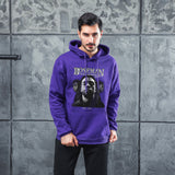 Men Graphic Hoodie Autumn Winter Chadwick Boseman Printing Men Women Velvet Padded Hooded Sweatshirt