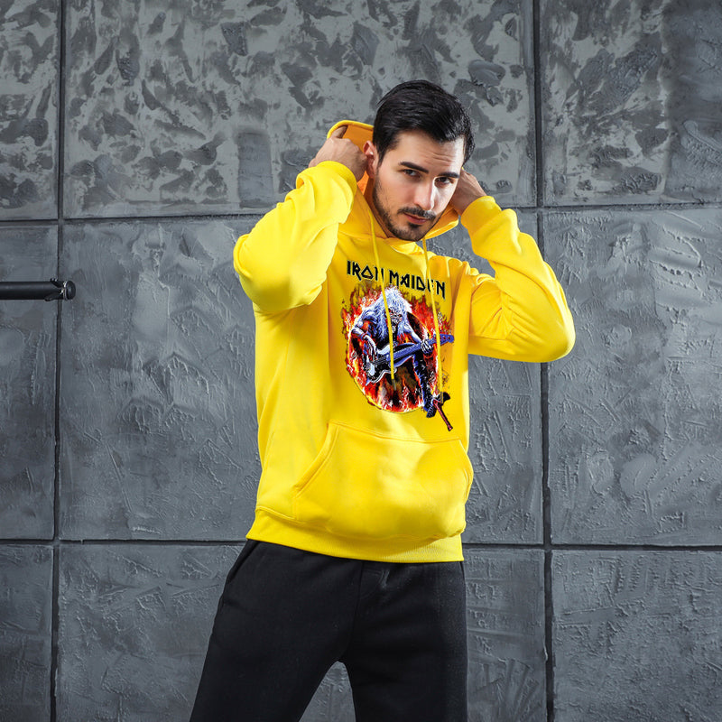 Men Graphic Hoodie Iron Maidenk Men's and Women's Sports Hoodie Printed Men's and Women's Fleece Hooded Jacket