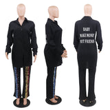 Nina Parker Black Dress Shirt Fashion Dress