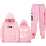 Travis Scott Astroworld Hoodie & Pant 2 Piece Set Sweater Suit Fashion Casual Men and Women