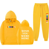 Travis Scott Astroworld Hoodie & Pant 2 Piece Set Sweater Suit Fashion Casual Men and Women