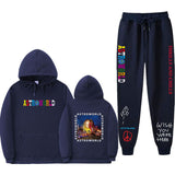 Travis Scott Astroworld Hoodie & Pant 2 Piece Set Travis Scott Astroworld Sweater Suit Fashion Casual Men