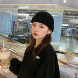 Toboggan Hat Autumn Winter Retro Dome Thermal Knitted Hat