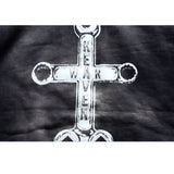 Saint Michael Hoodie Creative Printing Distressed Hoodie Casual Loose