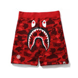 Shark Print Bape Shorts Shark Shorts Men Paragraph Camouflage Outwear Leisure Leisure Shorts