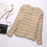 Women Winter Coats Puffer Jacket Down Coat Collarless Lightweight Down Jacket Women's Short Down Jacket