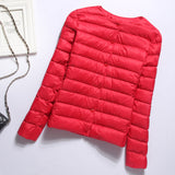 Women Winter Coats Puffer Jacket Down Coat Collarless Lightweight Down Jacket Women's Short Down Jacket