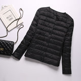 Women Winter Coats Puffer Jacket Down Coat Collarless Lightweight Down Jacket Women's Short Down Jacket