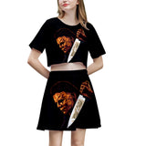 Michael Myers T Shirt Spring Printed Women's Casual Skirt