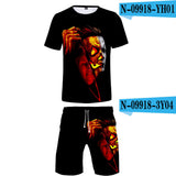 Michael Myers T Shirt Printed Beach Pants Short Sleeve T-shirt Casual