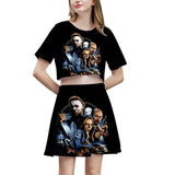 Michael Myers T Shirt Spring Printed Women's Casual Skirt