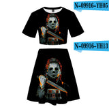 Michael Myers T Shirt Spring Printed Women's Casual Skirt