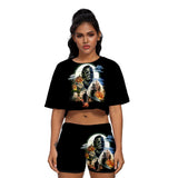 Michael Myers T Shirt Spring Printed Casual Sports Women'S Suit