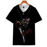 Michael Myers T Shirt Spring Digital Printing Casual Men