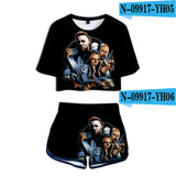 Michael Myers T Shirt Spring Printed Casual Sports Women'S Suit