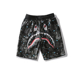 Shark Print Bape Shorts Shark Print Bape Men And Women Couple Cross-Border