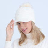 Women Winter Hats Autumn and Winter Peaked Cap Knitted Wool Keep Warm Hat