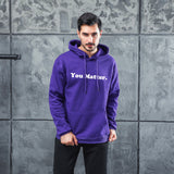Men Graphic Hoodie You Matter Men's and Women's Printed Fleece Hooded Jacket Thickened Sweater