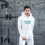 Men Graphic Hoodie Virginty Rocks Men's and Women's Printed Fleece Hooded Jacket Thickened Sweater