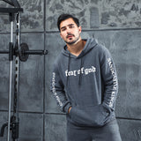 Men Graphic Hoodie Autumn and Winter Fleece-Lined Thick Loose Ulzzang Coat