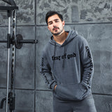 Men Graphic Hoodie Autumn and Winter Fleece-Lined Thick Loose Ulzzang Coat