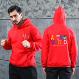 Men Graphic Hoodie Singer Travis Scott Astroworld Men's and Women's Printed Velvet Padded Hooded Sweatshirt