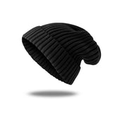 Toboggan Hat Knitted Woolen Cap Women's Autumn and Winter Beanie Hat