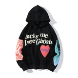 Kanye West KSG Hoodie Men's and Women's Graffiti Printing Sweater Jacket