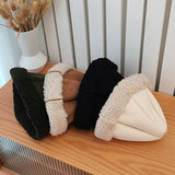 Beanies Wool Ushanka Women's Autumn and Winter Warm Ear Protection Thickened Fleece Baby's Knit Hat