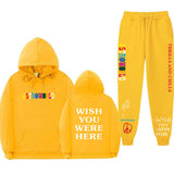 Travis Scott Astroworld Hoodie & Pant 2 Piece Set Sweater Suit Fashion Casual Men and Women