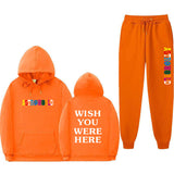 Travis Scott Astroworld Hoodie & Pant 2 Piece Set Sweater Suit Fashion Casual Men and Women