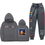 Travis Scott Astroworld Hoodie & Pant 2 Piece Set Travis Scott Astroworld Sweater Suit Fashion Casual Men