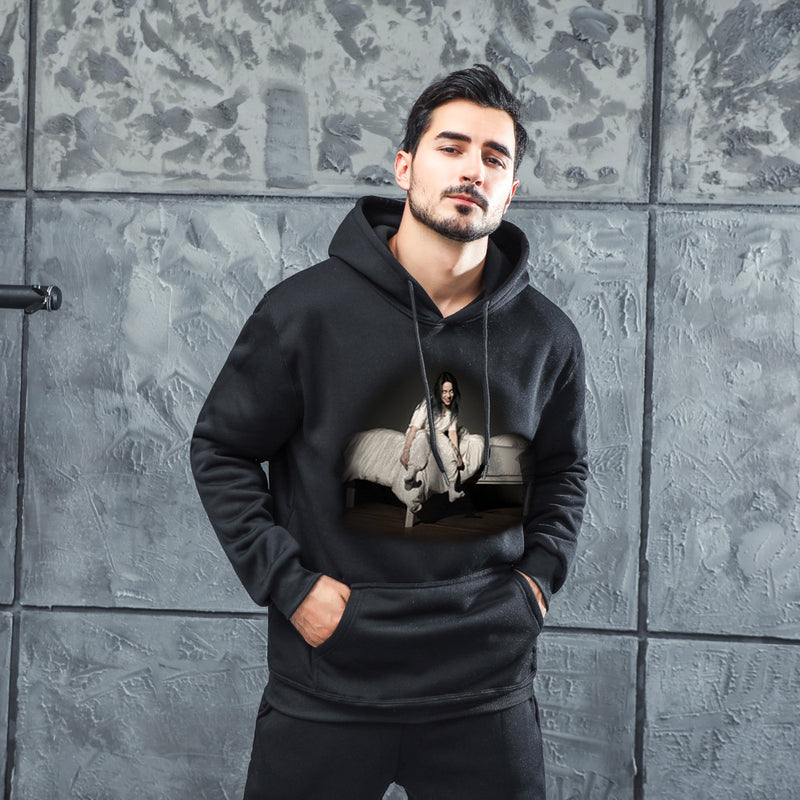 Men's Graphic Hoodie Hot Singing Hand Billie Eilish Men's and Women's Hoodies Pullover Men's Sports Sweater