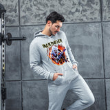 Men Graphic Hoodie Iron Maidenk Men's and Women's Sports Hoodie Printed Men's and Women's Fleece Hooded Jacket