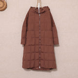 Women Winter Coats Puffer Jacket Down Coat Autumn and Winter Loose Hooded Large Pocket Down Jacket Coat