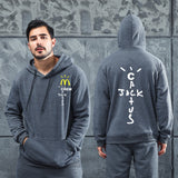 Men Graphic Hoodie Singer Travis Scott Jack Men's and Women's Autumn and Winter Sports Hoodie Sweater