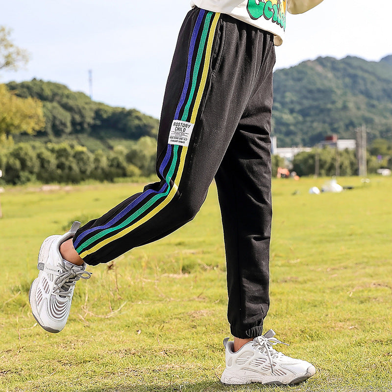 Girls Spring and Autumn Trousers Children Loose Track Pants Girl Spring Clothes