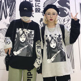 Men Sweatshirts Printed Stitching Men's and Women's T-shirt Sweater