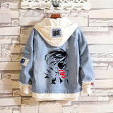 Comic Denim Jacket Men And Women Casual Loose Denim Jacket Anime