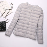 Women Winter Coats Puffer Jacket Down Coat Collarless Lightweight Down Jacket Women's Short Down Jacket