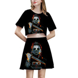 Michael Myers T Shirt Spring Printed Women's Casual Skirt