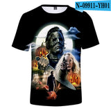 Michael Myers T Shirt Fashion 3D Men's and Women's Short Sleeve