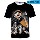 Michael Myers T Shirt Fashion 3D Men's and Women's Short Sleeve