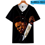 Michael Myers T Shirt Spring Digital Printing Casual Men