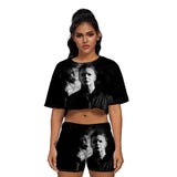 Michael Myers T Shirt Spring Printed Casual Sports Women'S Suit