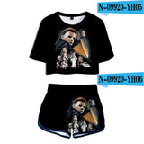 Michael Myers T Shirt Spring Printed Casual Sports Women'S Suit